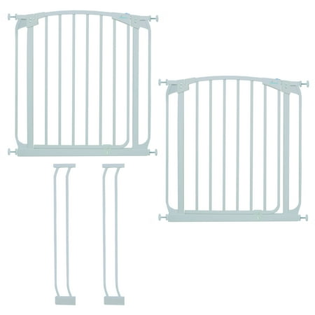 Dreambaby® White Chelsea 28"-35" Pack (2 Baby Gates & 2 Extensions)