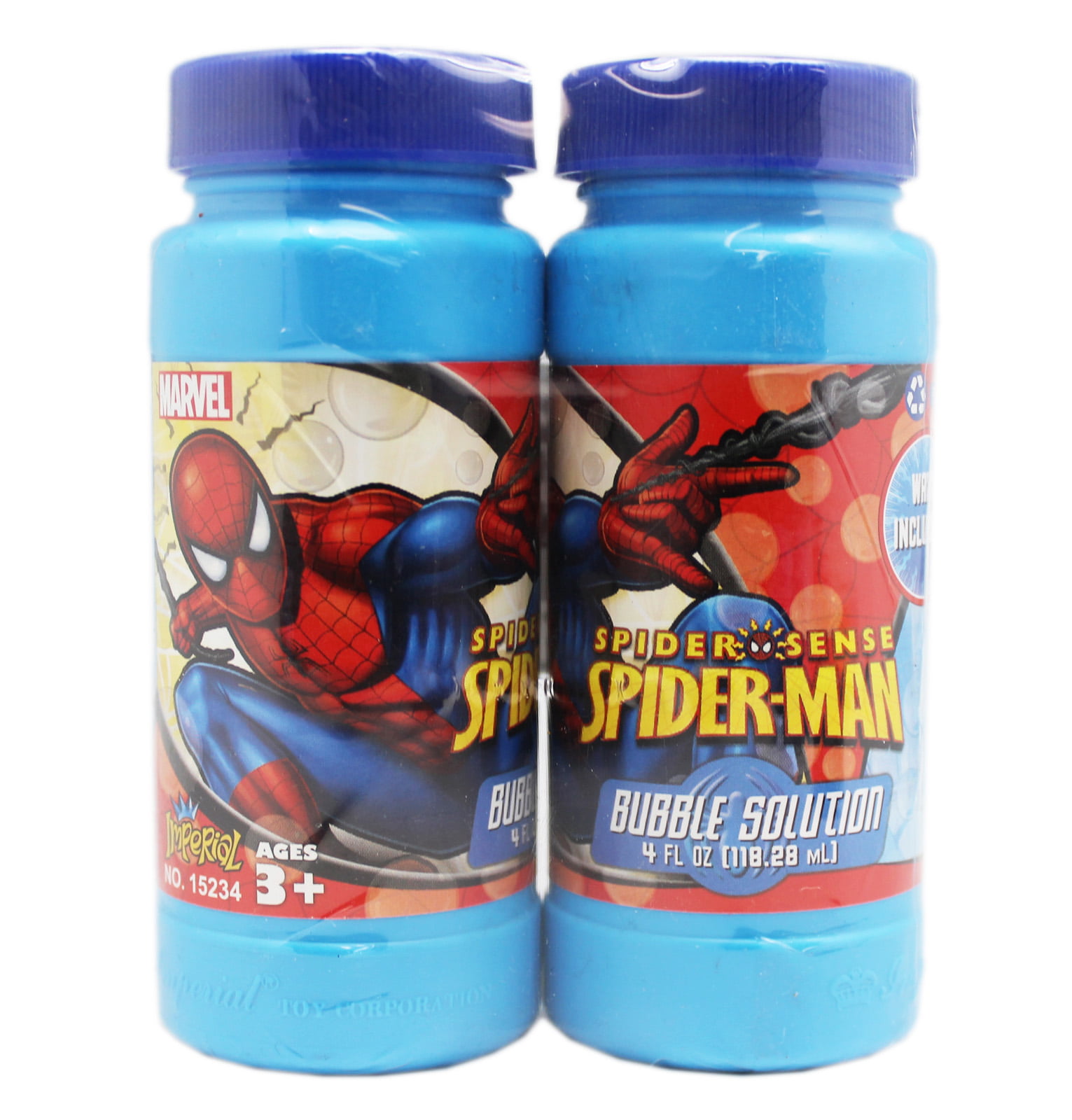 Ultimate Spider-Man Bubble Turbo Shop NEW Marvel Figural Bubble Bottle 