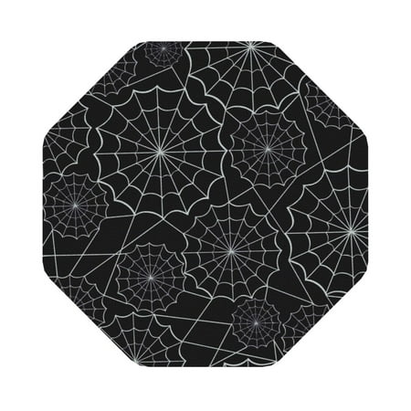 

Bingfone Spider Web Black Personalized Coaster Set 4 For Drinks Coffee Table Bar Beer Wine Cup Coasters 4 Inch