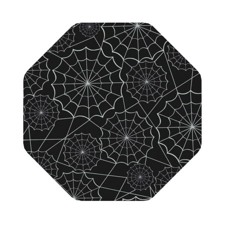 

Bingfone Spider Web Black Personalized Coaster Set 4 For Drinks Coffee Table Bar Beer Wine Cup Coasters 4 Inch