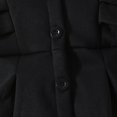 thumbnail image 6 of Usaibhir Toddler Baby Girl Clothes Jacket Coat Long Sleeve Solid Color Buttons Hooded Trench Coat Dress Fall Winter Outfit 9-24M, 6 of 8