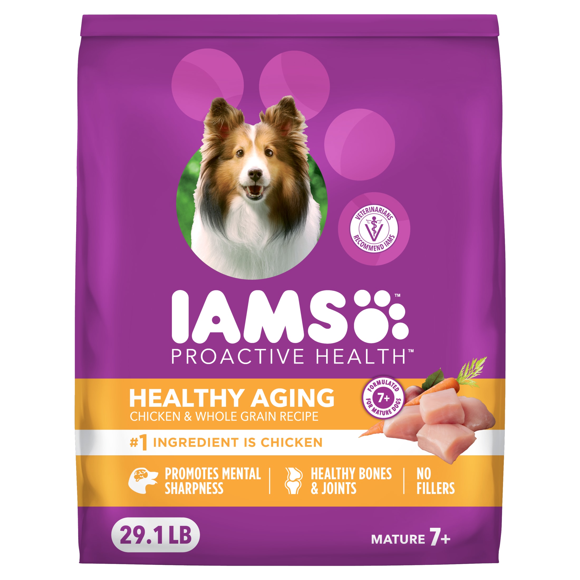IAMS Proactive Health Adult Dry Dog Food, Large Breed Senior Dog Food, 29.1 lb. Bag