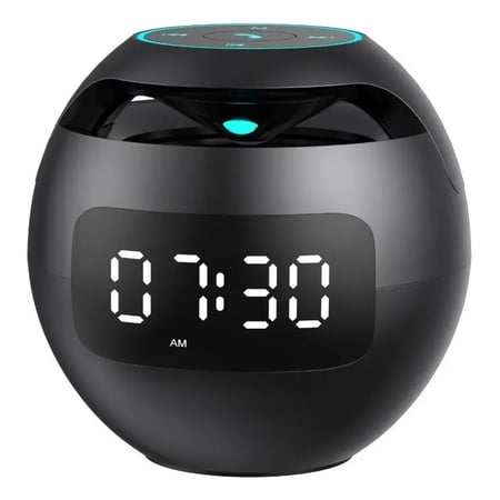 * Digital Radio Alarm Clock Bluetooth Speaker With Lights