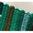 thumbnail image 4 of Nvzi Chindi Rag Rug, Machine Washable Cotton Reversible Rag Rug Hand Woven Multi Color Striped Area Rug Floor Rugs for Bedroom, Living Room, Kitchen and Laundry Room (28" x 47", Green), 4 of 5