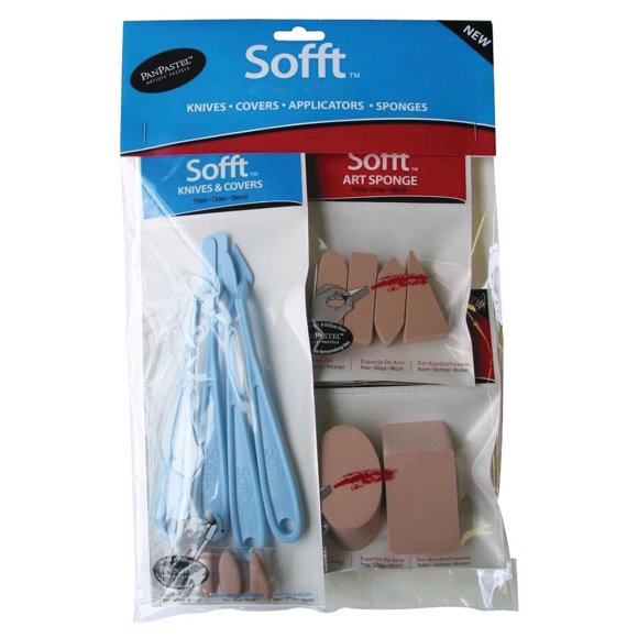 Colorfin Sofft Tools, 8-Piece Combination Set Tools, & Sponges For Panpastels