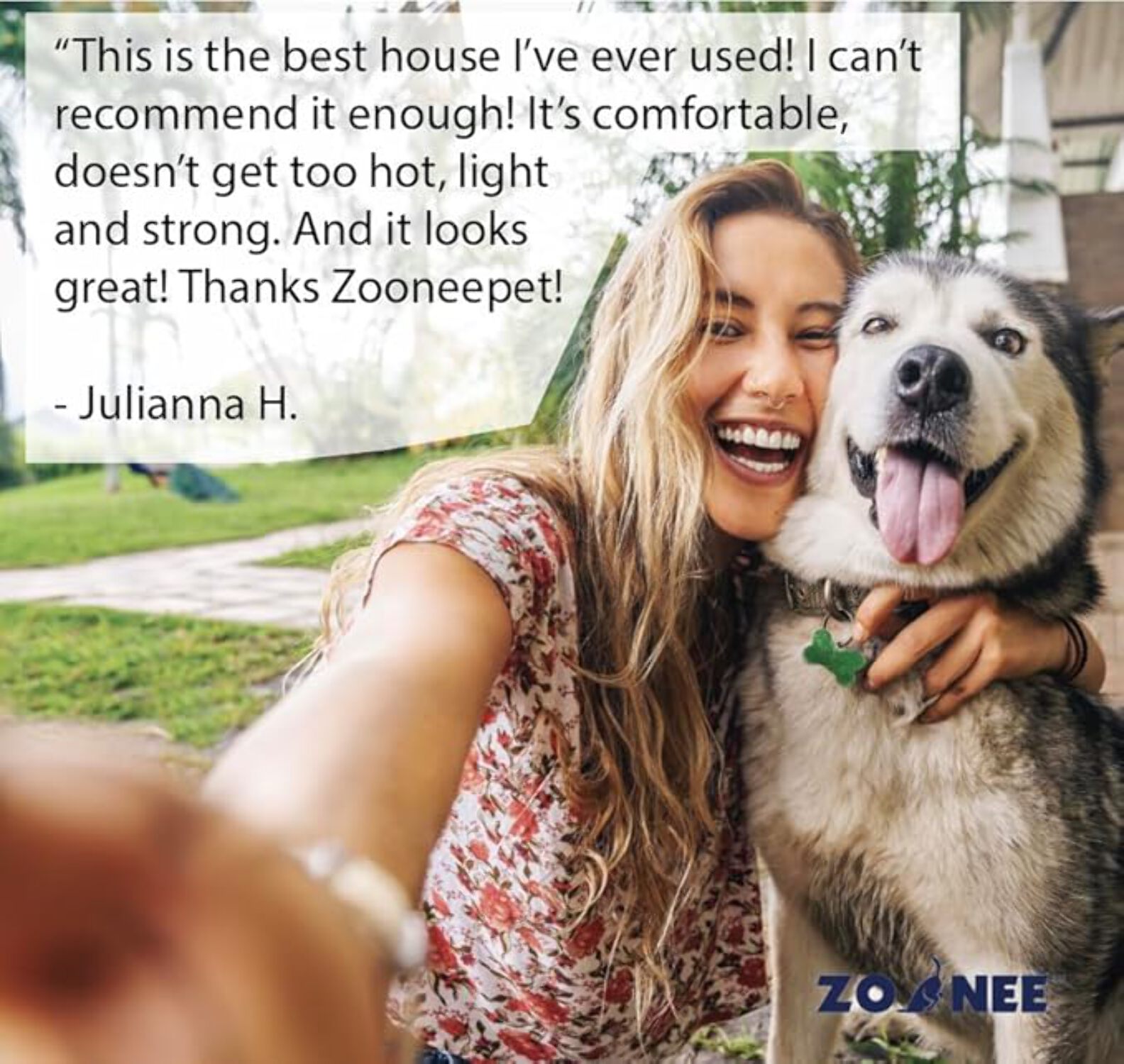 Zoonee Eco-Friendly Medium Plastic Dog House