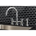 thumbnail image 3 of Kingston Brass KS8271DKLBS Kaiser Bridge Kitchen Faucet with Brass Side Sprayer, Polished Chrome, 3 of 7