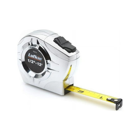 UPC: 0037103306968 | Apex Lufkin 182-P2212N 0.5 in. x 12 ft. Power Return Tape Chrome