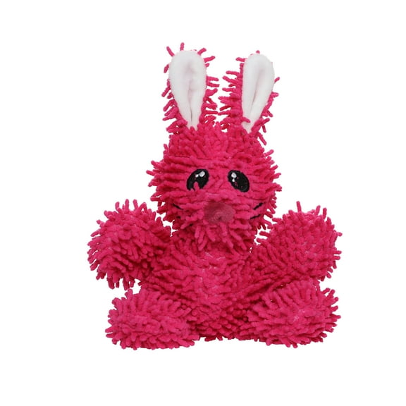 Mighty Junior Microfiber Ball Rabbit, Squeaky Durable Dog Toy