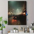 thumbnail image 4 of Vintage Street Scene Retro Car Canvas Print Wall Art for Living Room Bedroom Office Bar Cafe Study Decor, 4 of 8