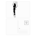 thumbnail image 1 of Hot Beautiful woman standing silueta Set cumpleaños gracias tarjeta postal correo lado 20pcs, 1 of 3