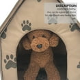 thumbnail image 4 of BRIGHTFUFU Casa de carpa de mascotas plegable Centro de carpa de mascota divertida Suministros de mascotas portátil, 4 of 7