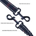 thumbnail image 2 of RUseeN Dual Dog Leash, Double Dog Leash, 360 Swivel No Tangle Walking Leash, Shock Absorbing Bungee for Two Dogs, Black, Large (25-120 lbs), 2 of 6
