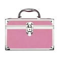thumbnail image 2 of DOLITY Portable Makeup Bag with Mirror Cosmetic Storage Box for Vanity S Pink, 2 of 8