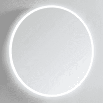 Modern Mirrors Luna Round Lighted Bathroom Vanity Mirror with Dimmable LED Lighting and IP44 Rating