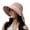 Pink, variant on Large Brim Sun Hats for Women, UV Protection UPF 50+ Outdoor Travel Foldable Wide Brim off Cap, Summer Beach Cap with Neck Flap, Beach Bow Decors Summer Visors Hat, Khaki