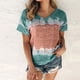 thumbnail image 2 of Blusa de manga corta con cuello en V informal para mujer a la moda, camisetas de verano Pompotops  hkajfhjk465962, 2 of 5