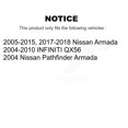 thumbnail image 2 of TOR Front Rear Suspension Stabilizer Bar Link Kit for Car Nissan Armada INFINITI QX56 Pathfinder - Left Right Side (Driver Passenger) KTR-102200, 2 of 2