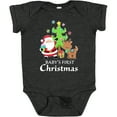 thumbnail image 3 of Inktastic Baby's 1st Christmas with Santa Reindeer and Tree Boys or Girls Baby Bodysuit, 3 of 5