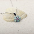 thumbnail image 3 of Opal Lucky Flower Personalized Necklace,Opal Flower Necklace Women, 3 of 6