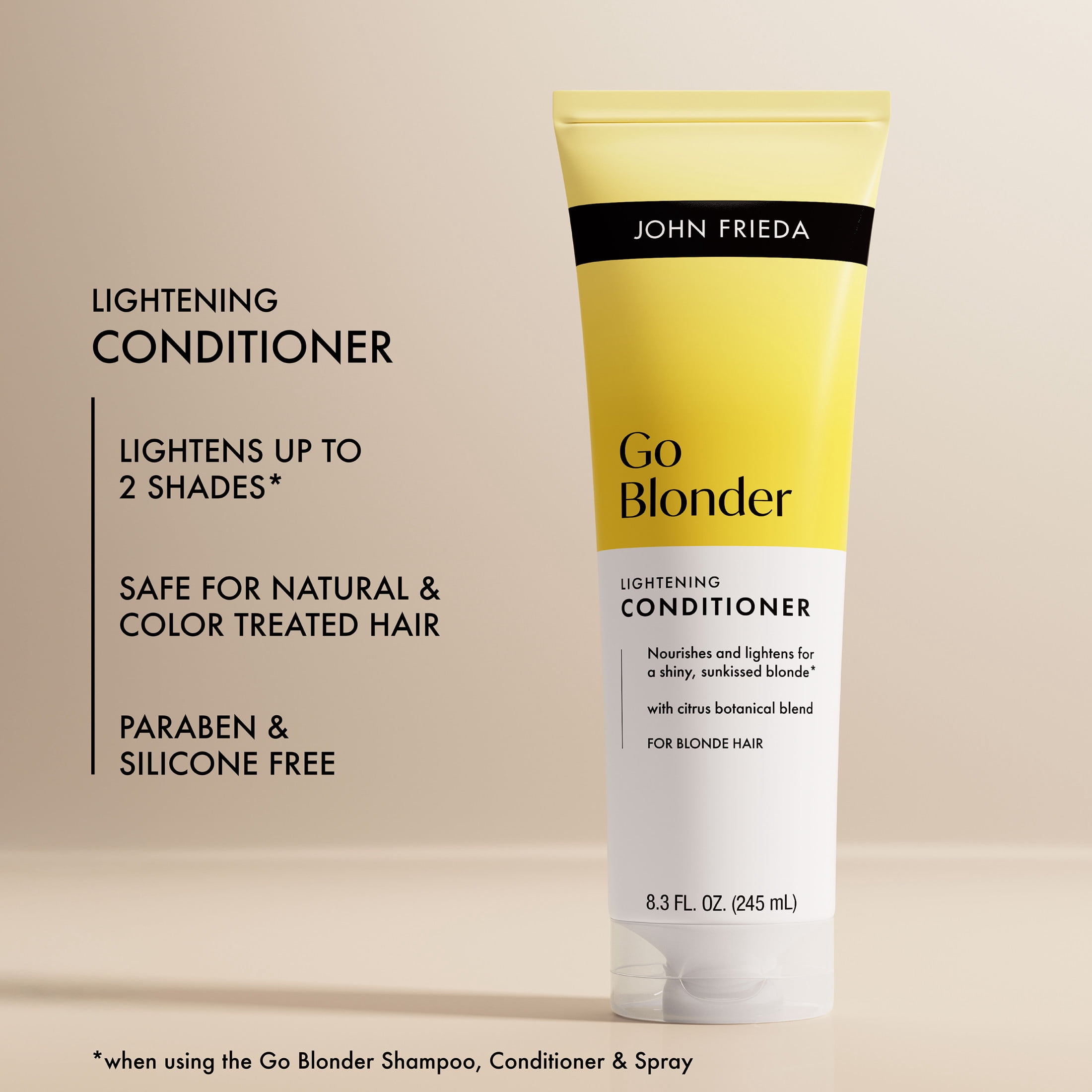 (5 pack) John Frieda Go Blonder Lightening Conditioner, Blonde Conditioner, 10 fl oz