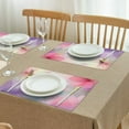 thumbnail image 3 of Soft Floral Watercolor Pattern Summer Placemats Table Placemats Set Of 4-Linen Kitchen Washable Placemats Table Mats 11.8"x17.7" Non-Slip Heat Resistant, 3 of 6