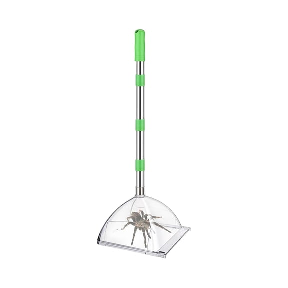 32-inch Adjustable Long-Handled Humane insect Catcher, Safe Spider & Bug Release tool with Extendable Metal Pole, Gentle Pest Removal device for Home, Garden, Patio, Outdoor