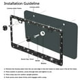 thumbnail image 5 of OTOSTAR 2 Pack Bling Crystal License Plate Frames, Handcrafted 6 Rows Finest 14 Facets SS20 Diamond Premium Stainless Steel 2 Holes License Plate Holder, Anti-Theft Screws Caps Set, Black, 5 of 8