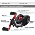 thumbnail image 5 of Lure Fishing Baitcasting Reel Gear Ratios 7.2:1 Max Drag 10kg Long-casting 12 Levels Magnetic Adjustment Fishing Reel, 5 of 9