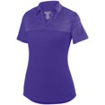 thumbnail image 2 of Ladies Shadow Tonal Heather Polo L Purple, 2 of 2