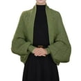 thumbnail image 6 of Gyexs Womens Soft Shawls Wraps with Sleeves, Shawl Wraps Sweater Poncho Cape, Knitted Sweater Scarf with Sleeves (Dark Green, Size One Size), 6 of 7