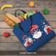 thumbnail image 5 of Disketp Three Gnome Independence Day Bolsa Tote de Lona para Mujer, Bolso de Hombro y Cruzado con Cierre de Cremallera, 5 of 7