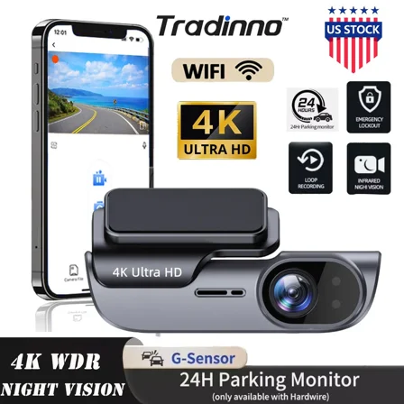 4K Dash Cam Recorder Car Camera DVR Vehicle Video G-Sensor WIFI Parking Monitor