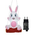 thumbnail image 1 of Conejito Inflable Conejo inflable de Pascua con luz LED para decoraciones de jardín UE Ehuebsd Libre de BPA, 1 of 3