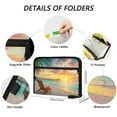 thumbnail image 3 of DIXRUYEE Organ Folders Expanding Folder with Color Label 13 Pocket Sunset Printed, 3 of 7