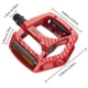 thumbnail image 2 of Pedales Bicicleta Antideslizante Plataforma Ancha para MTB Mountain Road Bike Rojo, 2 of 8