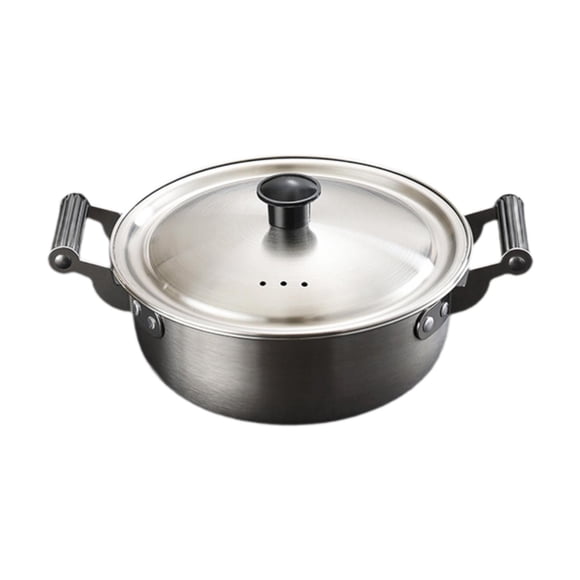 Olla para cocinar ramen coreana, olla para sopa de kimchi con asas, resistente, de inducción, para el hogar 22 centímetros