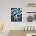 thumbnail image 6 of Sikiie Vintage Starry Sky Shark Print Canvas Decorative Hanging Painting, Anti-shrinkage Hanging Frame, Suitable for Home, Office Wall Decorations, 6 of 6