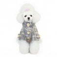 thumbnail image 5 of kladzum Dog Sweaters Dog Warm Shirt Pet Clothing Dog Clothes Fall and Winter Clothing New Tartan Trench Coat, Dog Sweaters, Small Dog Coat Warm Sweartershirts, 5 of 5