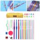 thumbnail image 4 of 34 Uds. de s de con estuche de almacenamiento, conjunto de s jer de , hilo jer, herramientas Macarena Ganchos De Ganchillo, 4 of 7