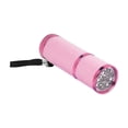 thumbnail image 2 of LED Fluorescent flashlights Mini Torch Aluminum Accessory Comfortable Grip Easily Put in Pocket Handy Lightweight Slip with Lanyard , Pink, 2 of 9
