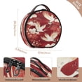 thumbnail image 3 of BZSMCE Makeup Bag Large Travel Cosmetic Bag with Adjustable Dividers Fashion Crane Dance Printed, 3 of 7