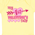 thumbnail image 4 of Inktastic My First Valentine's Day with Pink Heart and Arrow Boys or Girls Baby Bodysuit, 4 of 5