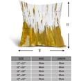 thumbnail image 2 of Yellow Gold White Pillow Covers 16X16 Inch Set of 2 Morden Abstract Graffiti Decorative Pillow Cases Neutral Minimali Watercolor Cotton Linen Cushion Case Home Decor For Sofa Couch Porch Outdoor, 2 of 6