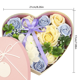 thumbnail image 5 of Naiovety Caja de regalo con forma de corazón, caja de regalo de flores, organizador de decoración de papel para festival de cumpleaños, rosa Kits de decoración para fiestas Azul, 5 of 6