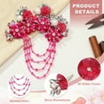 thumbnail image 3 of Uxcell Flower Rhinestone Appliques for Dresses, 3D Light Purple Rhinestone Embellishments 7 Flowers, 3 of 5