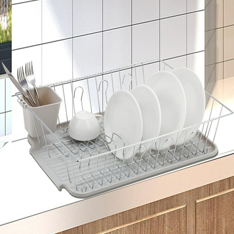 The Kitchen Sense Chrome Finish Twist Wire Large Dish Dryer Rack