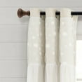 thumbnail image 3 of Lush Decor Dylin Flower Window Curtain Panel - Ivory - 40 X 84, 3 of 11