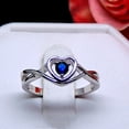 thumbnail image 3 of Christine Engagement Ring for Women Promise Heart Birthstone Cz Sterling Silver by Ginger Lyne, 3 of 6