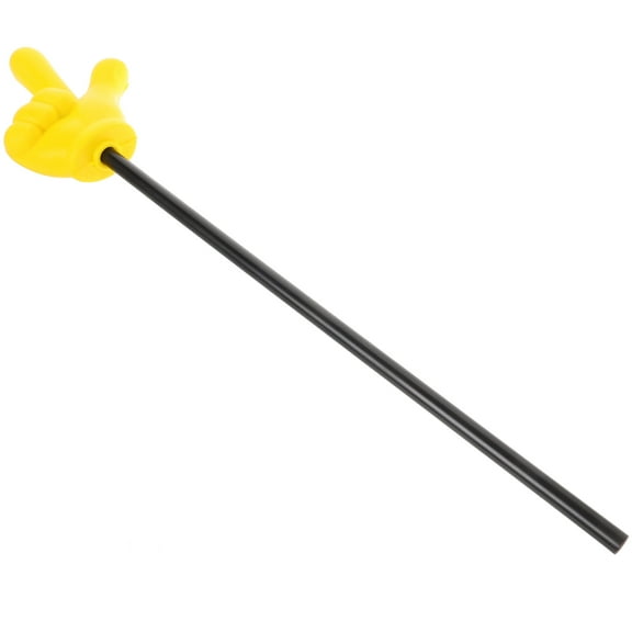 UNOMOR Hand Shaped Pointer Finger Pointer Stick Classroom Plastic Yellow 1Pack for Activity Teaching Tool